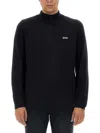 Hugo Boss Boss Sweatshirt With Logo In Blue