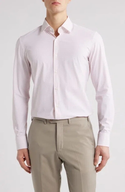 Hugo Boss Boss Hank Kent Slim Fit Performance Stretch Dress Shirt In Light Pink