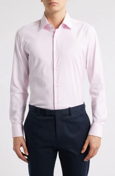 Hugo Boss Boss Hank Kent Slim Fit Performance Stretch Dress Shirt In Light Pink