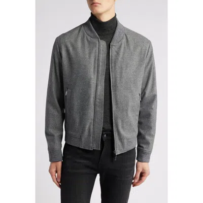 Hugo Boss Boss Hanry Bomber Jacket In Silver