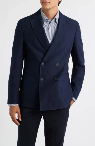 Hugo Boss Boss Hanry Double Breasted Sportcoat In Blue