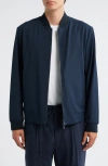 Hugo Boss Boss Hanry Slim Fit Bomber Jacket In Blue
