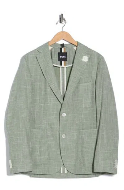 Hugo Boss Boss Hanry Virgin Wool Blend Sport Coat In Green
