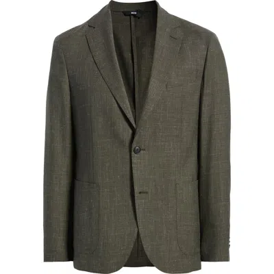 Hugo Boss Boss Hanry Wool & Linen Sport Coat In Green