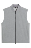 Hugo Boss Boss Hanry Zip Vest In Medium Grey