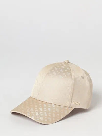Hugo Boss Boss Hat Woman In Neutral
