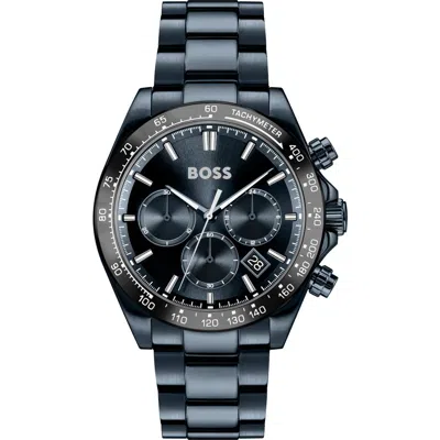 Hugo Boss Boss Hero 2.0 Chronograph Bracelet Watch, 43mm In Blue