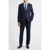 Hugo Boss Boss Heston Slim Fit Textured Stretch Wool Suit In Blue