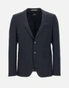 Hugo Boss Boss Single-breasted Two-button Jacket In Blue