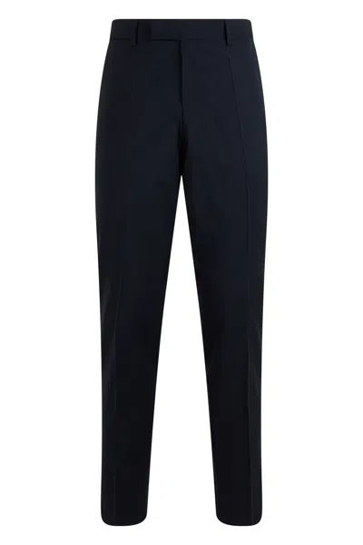 Hugo Boss Boss High-waist Straight-leg Trousers In Black