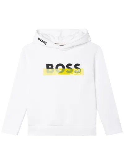 Hugo Boss Boss Hoodie In White
