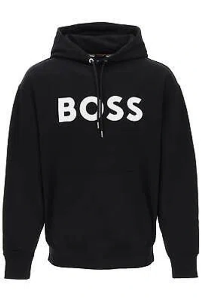 Pre-owned Hugo Boss Boss Hoodie Logata Hood Sullivan 50496661 Black Sz.m 1