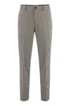 Hugo Boss Houndstooth-pattern Trousers In Beige