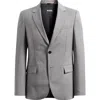 Hugo Boss Boss Houston Solid Wool Sport Coat In Gray