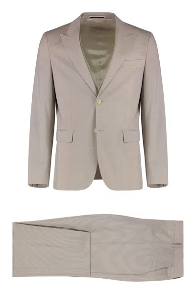 Hugo Boss Boss Houston Stretch Wool Three-pieces Suit In Gray