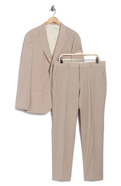 Hugo Boss Boss Houston Three-piece Suit In Brown