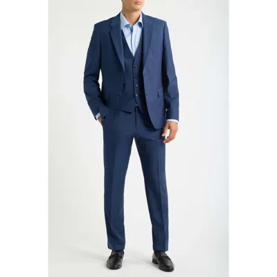Hugo Boss Boss Houston Virgin Wool 3-piece Suit In Blue