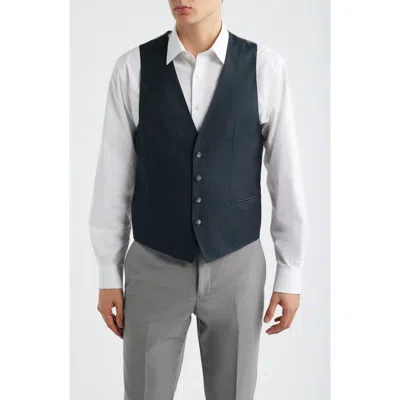 Hugo Boss Boss Huge Virgin Wool Blend Vest In Green