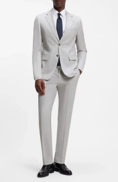 Hugo Boss Boss Huge Virgin Wool Suit In Gray