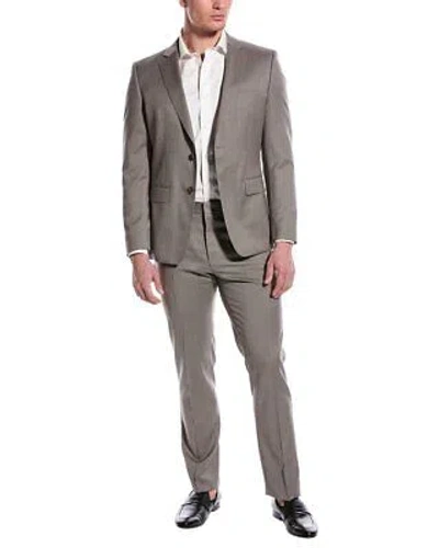Pre-owned Hugo Boss Boss  2pc Slim Fit Suit Men's In Beige