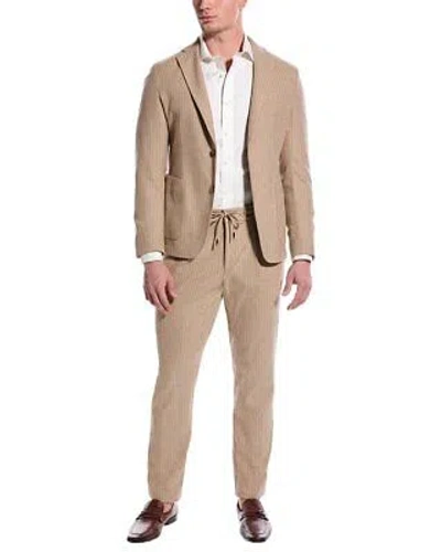 Pre-owned Hugo Boss Boss  2pc Slim Fit Suit Men's In Brown