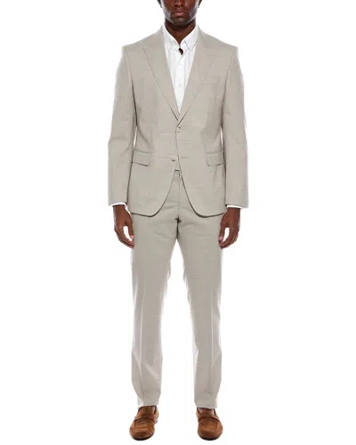 Hugo Boss 2pc Wool-blend Suit In Gray