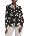 Hugo Boss Relaxed-fit Blouse With Tulip Print