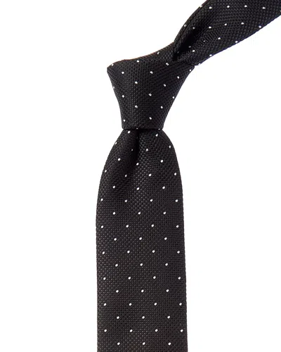 Hugo Boss Boss  Black Polka Dot Silk-blend Tie
