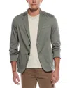 Hugo Boss Boss Man Blazer Sage Green Size 40 Cotton, Polyamide, Polyester, Elastane In Green