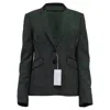 Hugo Boss Boss  Blazer In Green Viscose In Black