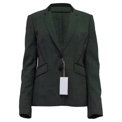 Hugo Boss Boss  Blazer In Green Viscose In Black
