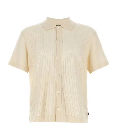 HUGO BOSS BOSS HUGO BOSS BUTTON-UP KNITTED SHIRT
