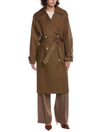 Hugo Boss Boss  Carix Trench Coat In Brown