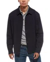 Hugo Boss Carper Wool-blend Coach Jacket In Black