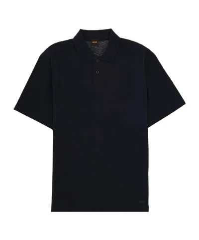 Hugo Boss Boss Polo "pe_tape" In Blue