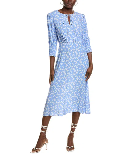 Hugo Boss Boss  Daflori Midi Dress In Blue
