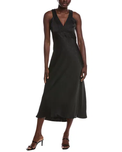 Hugo Boss Boss  Danden Midi Dress In Gray