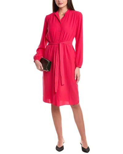 Hugo Boss Boss  Deborah Crepe Shirtdress In Pink