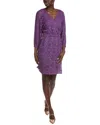 Hugo Boss Desdemona Mini Dress In Purple