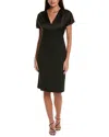 Hugo Boss Boss Dijeta Mixed Media Dress In Black