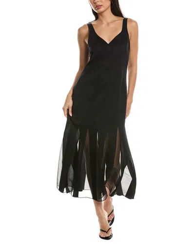 Hugo Boss Boss  Donabelli Midi Dress In Black