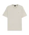 Hugo Boss Boss  Double B-monogram Crewneck T-shirt In Neutral