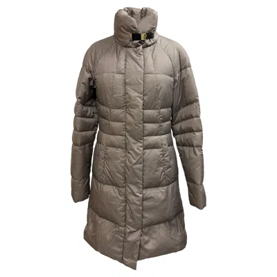 Hugo Boss Boss  Down Coat In Grey Feather In Brown