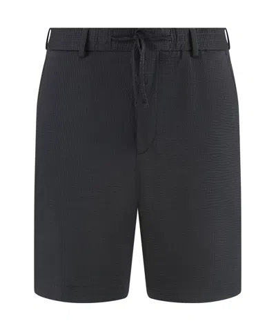 Hugo Boss Boss Techno Fabric Bermuda-shorts In Black
