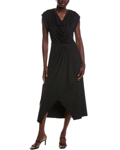 Hugo Boss Boss  Elena Pleated Midi Dress In Black