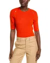 Hugo Boss Famistosa Wool-blend Sweater In Orange