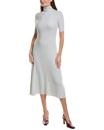 Hugo Boss Boss  Farie Wool Sweaterdress In Gray