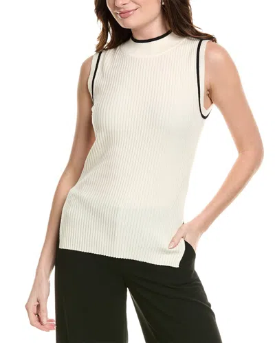 Hugo Boss Felindania Wool & Cashmere-blend Sweater Tank In White