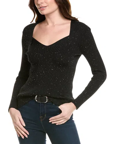 Hugo Boss Boss  Ferim Sequin Sweater In Black