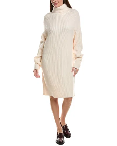 Hugo Boss Boss  Foclore Wool & Cashmere-blend Sweaterdress In Neutral